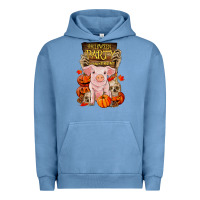 Pigment Pebble Blue halloween party pig Urban Hoodie - RanaPortraitStore