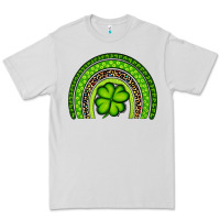 Dove Grey St. Patrick's Day Shamrock Rainbow Premium Tee - Artiststas
