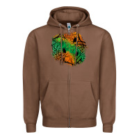 Chestnut halloween patch  2 Zipper Hoodie - BundleAndBundleShop