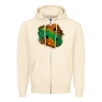 Sandshell halloween patch  2 Zipper Hoodie - BundleAndBundleShop