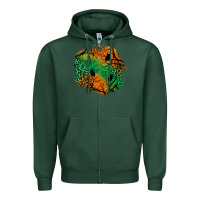 Sports Green halloween patch  2 Zipper Hoodie - BundleAndBundleShop