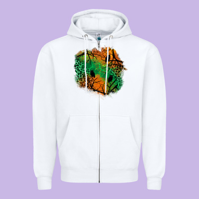 Halloween Patch  2 Zipper Hoodie Designed By Bundleandbundleshop