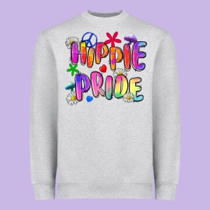 Hippie Pride Heavyweight Sweatshirt Designed By Zillion Design Studio