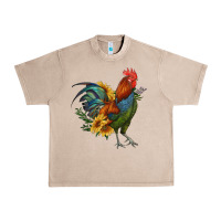 French Oak rooster with sunflowers Urban Heavy Tee - RanaPortraitStore