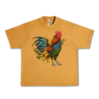 Peanut Butter rooster with sunflowers Urban Heavy Tee - RanaPortraitStore