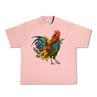 Salmon rooster with sunflowers Urban Heavy Tee - RanaPortraitStore