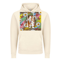 Vintage Artic Watercolor Easter Bunny With Daisy Vintage Hoodie - RanaPortraitStore