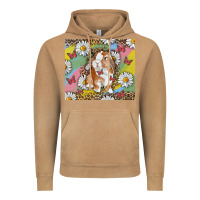 Vintage Camel Watercolor Easter Bunny With Daisy Vintage Hoodie - RanaPortraitStore