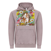 Vintage Zinc Watercolor Easter Bunny With Daisy Vintage Hoodie - RanaPortraitStore