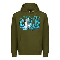 Army Green baby its cold outside Premium Hoodie - MaliasSmallBusiness