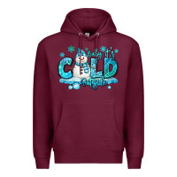 Burgundy baby its cold outside Premium Hoodie - MaliasSmallBusiness