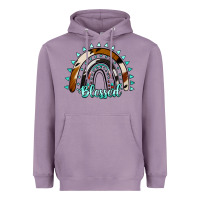 Lavender blessed rainbow cowhide aztec Heavyweight Hoodie - Jasminsmagicworld