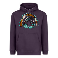 Plum blessed rainbow cowhide aztec Heavyweight Hoodie - Jasminsmagicworld