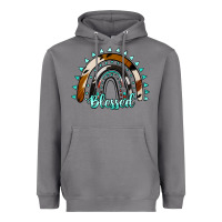 Storm blessed rainbow cowhide aztec Heavyweight Hoodie - Jasminsmagicworld