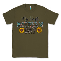 Army Green my first mother's day Classic Tee - CowhideDigitalArt