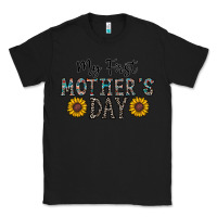 Black my first mother's day Classic Tee - CowhideDigitalArt