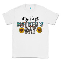 White my first mother's day Classic Tee - CowhideDigitalArt