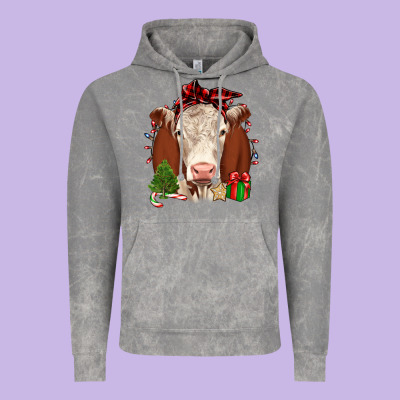 Christmas Hereford Vintage Hoodie Designed By Jahusdesignshop