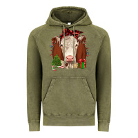 Vintage Olive Christmas Hereford Vintage Hoodie - JahusDesignShop