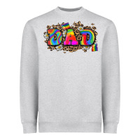 Heather Grey dad pride Heavyweight Sweatshirt - Zillion Design Studio