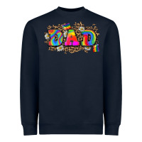 Navy dad pride Heavyweight Sweatshirt - Zillion Design Studio