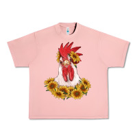 Salmon rooster head with sunflowers Urban Heavy Tee - RanaPortraitStore