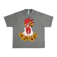 Tornado rooster head with sunflowers Urban Heavy Tee - RanaPortraitStore