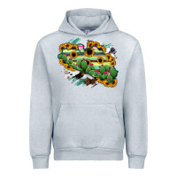 Heather Grey Guerrero Map Urban Hoodie - RanaPortraitStore