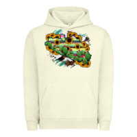 Pigment Pistachio Guerrero Map Urban Hoodie - RanaPortraitStore