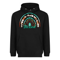 Black blessed western rainbow Heavyweight Hoodie - Jasminsmagicworld