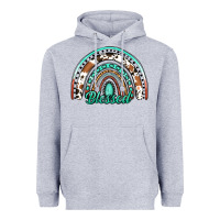 Heather Grey blessed western rainbow Heavyweight Hoodie - Jasminsmagicworld
