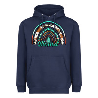 Navy blessed western rainbow Heavyweight Hoodie - Jasminsmagicworld