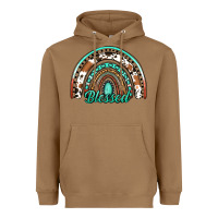 Toasted Coconut blessed western rainbow Heavyweight Hoodie - Jasminsmagicworld