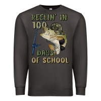 Smoke reelin' in 100 days of school Premium Sweatshirt - MaliasSmallBusiness