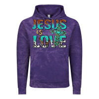 Cloud Purple jesus is love Vintage Hoodie - texasbilliewilder