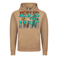 Vintage Coffee jesus is love Vintage Hoodie - texasbilliewilder