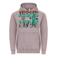 Vintage Zinc jesus is love Vintage Hoodie - texasbilliewilder