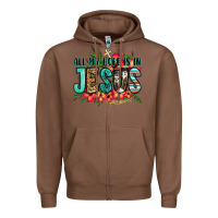 Chestnut all my hope is in jesus Zipper Hoodie - Jasminsmagicworld