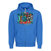 True Royal all my hope is in jesus Zipper Hoodie - Jasminsmagicworld