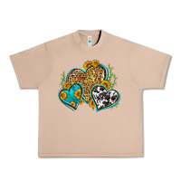 Burro leopard cowhide hearts Urban Heavy Tee - Zillion Design Studio