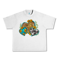 Lunar Rock leopard cowhide hearts Urban Heavy Tee - Zillion Design Studio