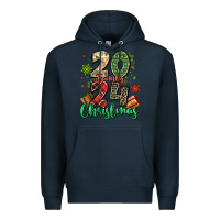 Navy 2024 family christmas Premium Hoodie - MaliasSmallBusiness