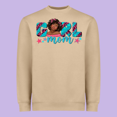 Heavyweight Sweatshirt girl mom afro black girl