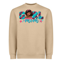 Mushroom girl mom afro black girl Heavyweight Sweatshirt - texasbilliewilder