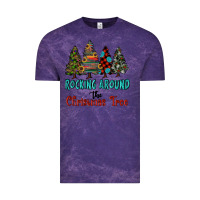 Cloud Purple rocking around the christmas tree, Rocking, Around The, Christmas Tree Vintage Tee - RanaPortraitStore