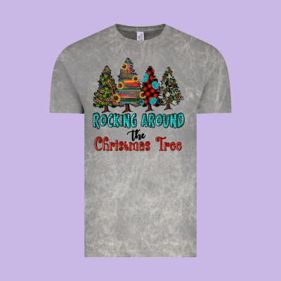 Rocking Around The Christmas Tree, Rocking, Around The, Christmas Tree Vintage Tee Designed By Ranaportraitstore
