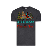Vintage Black rocking around the christmas tree, Rocking, Around The, Christmas Tree Vintage Tee - RanaPortraitStore