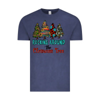 Vintage Denim rocking around the christmas tree, Rocking, Around The, Christmas Tree Vintage Tee - RanaPortraitStore