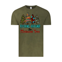 Vintage Olive rocking around the christmas tree, Rocking, Around The, Christmas Tree Vintage Tee - RanaPortraitStore
