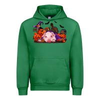 Emerald Halloween Baby Pig Urban Hoodie - RanaPortraitStore